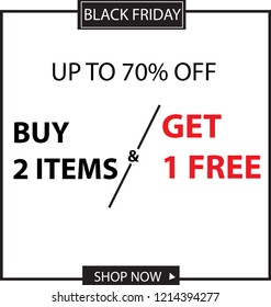 Black Friday promotion simple elegant