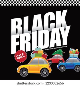 Black Friday promotional design. Eps10 vector illustration. 