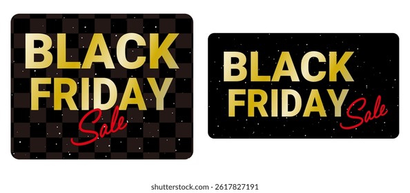 Black Friday promotional materials set