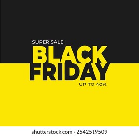 Black Friday promotional sell banner 