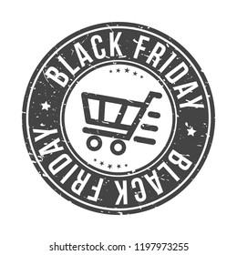 Black Friday Quality Original Stamp Design Vector Art Round Seal