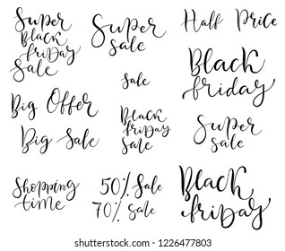 black friday quotes, vector, calligraphy