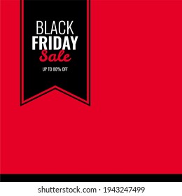 black friday red and black abstract sale banner sales promotion announcement info