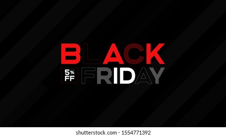 Black Friday Red Logo Branding Design