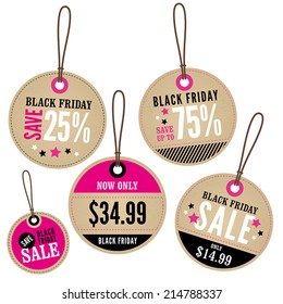 Black Friday Retail Labels 