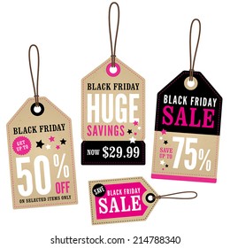 Black Friday Retail Labels 