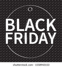 Black friday retro background with text - Vector illustration