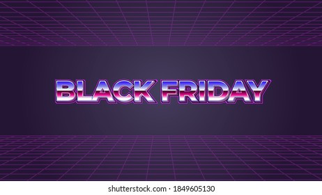 Viernes negro - estilo retro
