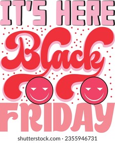 black friday retro svg design and eps file