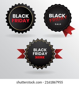 Black Friday ribbon vector Illustration 