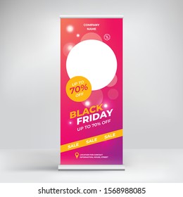 Black Friday, roll-up banner design