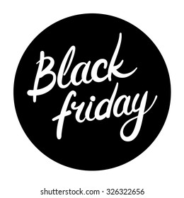 Black Friday Round Icon