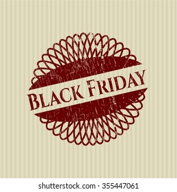 Black Friday rubber grunge seal