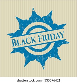 Black Friday rubber grunge texture seal