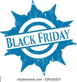 Black Friday Kautschuk Grunge Textur Stempel
