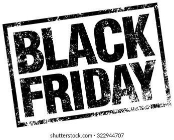 black friday rubber stamp