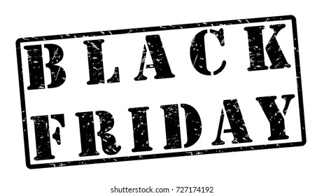 Similar Images, Stock Photos & Vectors of Black friday grunge rubber