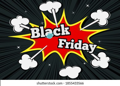 Black Friday sale 2020. Illustration desing for advertising brochure promotion