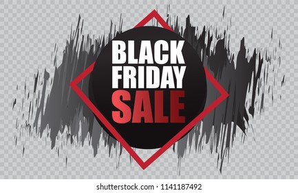 Black Friday Sale Abstract Background. Vector Banner.