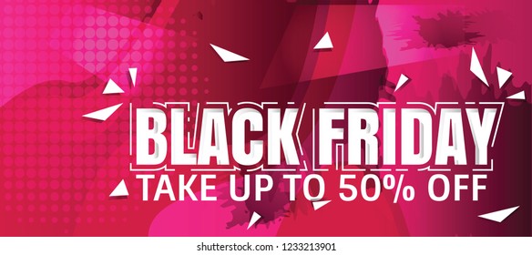 Black Friday Sale Abstract Background. Vector Illustration EPS 10