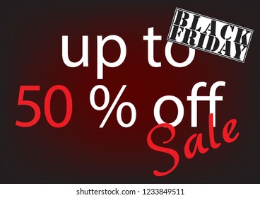 Black Friday Sale Abstract Background. Vector Banner.