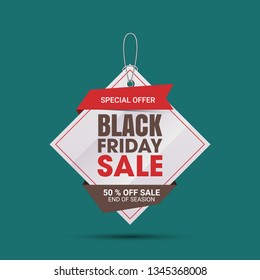 Black Friday Sale Abstract Background. Super Sale, end of season special offer banner. vector illustration. - Vector