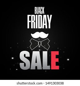 Black Friday Sale Abstract Background. Vector Banner.