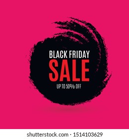 Black Friday Sale Abstract Background. Vector Banner. Poster or banner with open gift wrap paper and shopping icons concept.Vector illustration EPS10