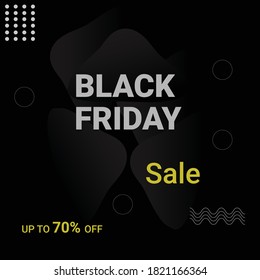 Black Friday Sale Abstract Background. Vector Banner with explosion effect.