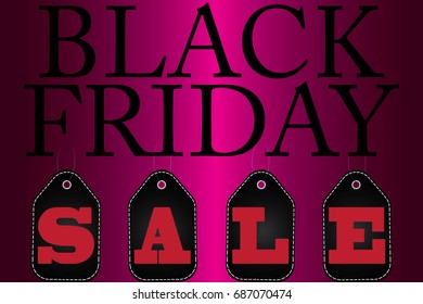 Black Friday Sale Abstract Background. Vector Banner.