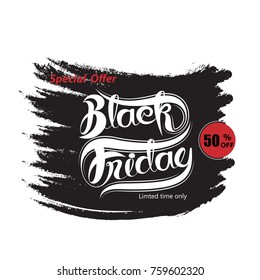 Black Friday sale  abstract banner.Black Friday sale design template.Promo abstract vector background design.Vector illustration