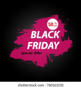 Black Friday sale  abstract banner.Black Friday sale design template.Promo abstract vector background design.Vector illustration
