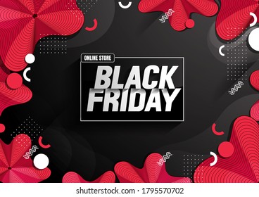 Black Friday Sale, abstract geometric hipster fashion, vector illustration.