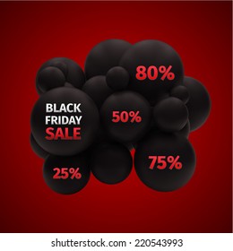 Black Friday Sale Abstract Vector Illustration