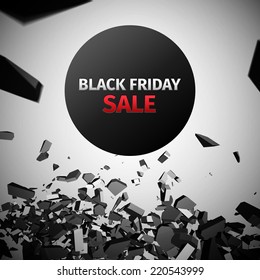 Black Friday Sale Abstract Vector Illustration