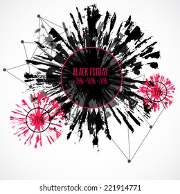 Black Friday Sale. Abstract Vector Illustration for your business artwork. 