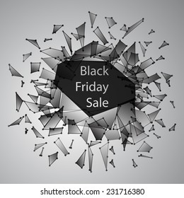 Black Friday Sale Abstract Vector Illustration for your business artwork.