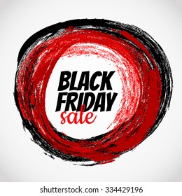 Black Friday Sale Abstract Vector Illustration in grunge style.