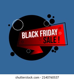 black friday sale ad banner badge