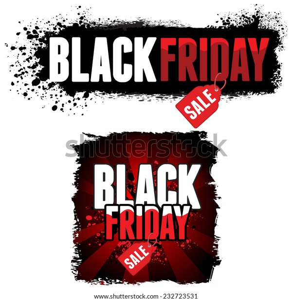Black Friday Sale Advertisement Vector Illustration Stock Vector