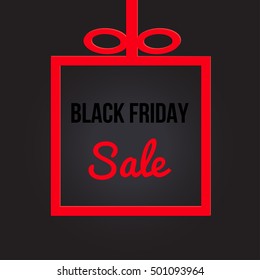 Black Friday Sale Advertising Banner. Vector illustration