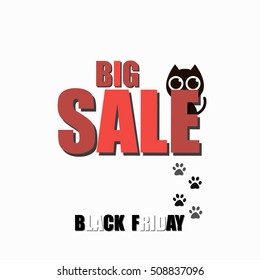 Black Friday sale advertising poster. Black friday design, sale, discount, advertising, marketing price tag. Clothes, furnishings, cars, food sale. Vector illustration eps10.