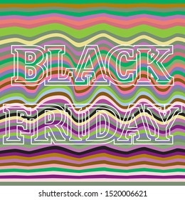 Black friday sale at all stores. The inscription "Black Friday" for purchases and sales.