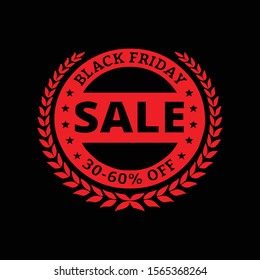 black friday sale black background