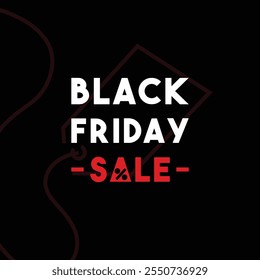 Black Friday Sale. Black background. 