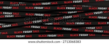 Black Friday sale background with abstract tape design
