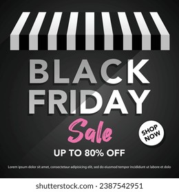 Black Friday Sale background. Black friday sale banner design. vector illustration