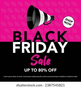 Black Friday Sale background. Black friday sale banner design. vector illustration