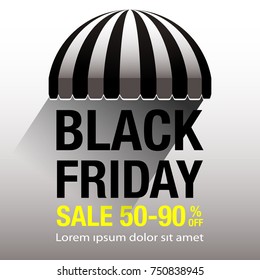 Black Friday Sale background. Black friday sale banner design. vector illustration