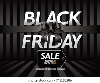 Black Friday Sale background with copy space. EPS 10 vector.